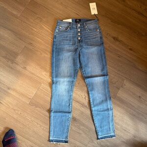 7 For All Mankind High Rise Blue Jeans